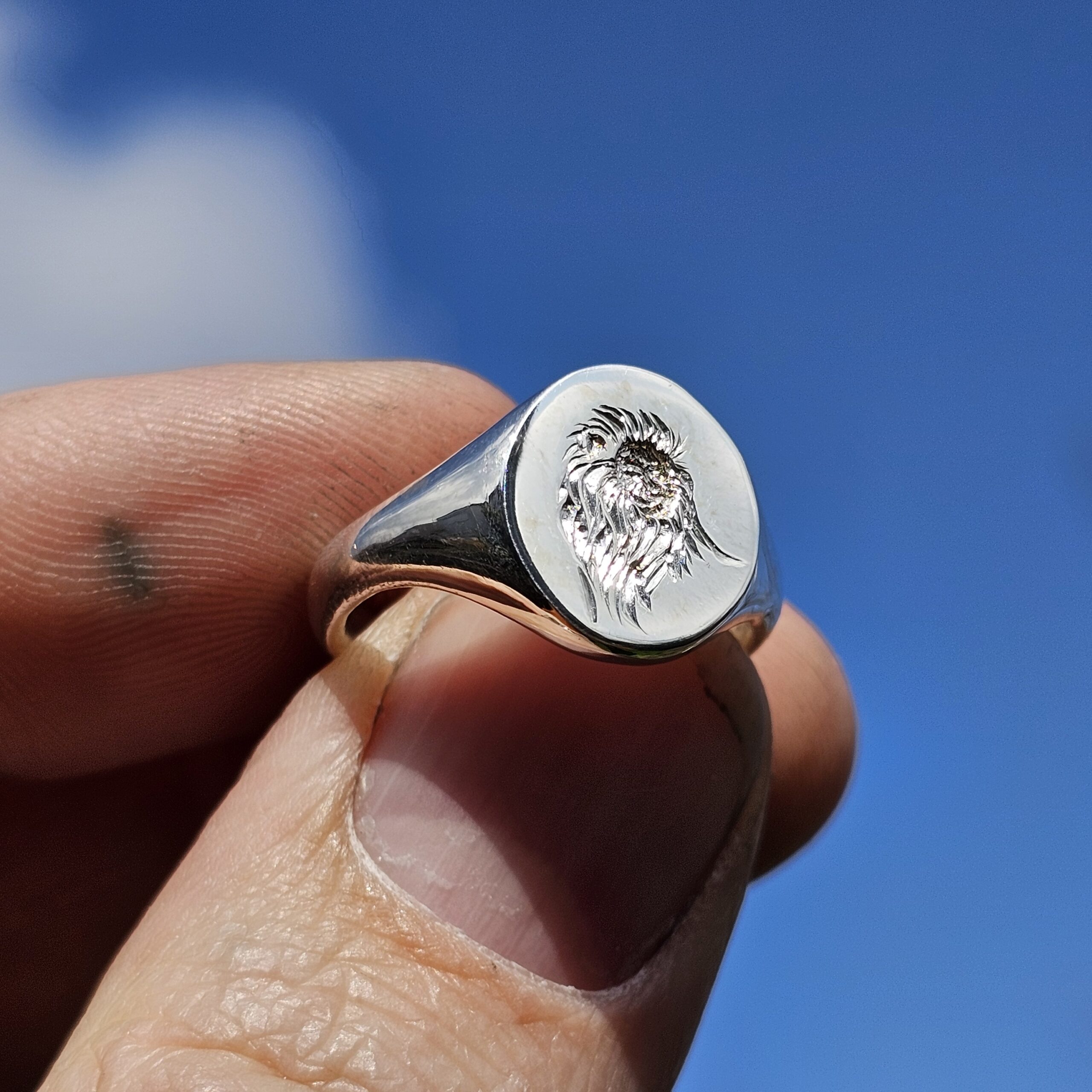 14mm Oval Signet Ring - Image 7